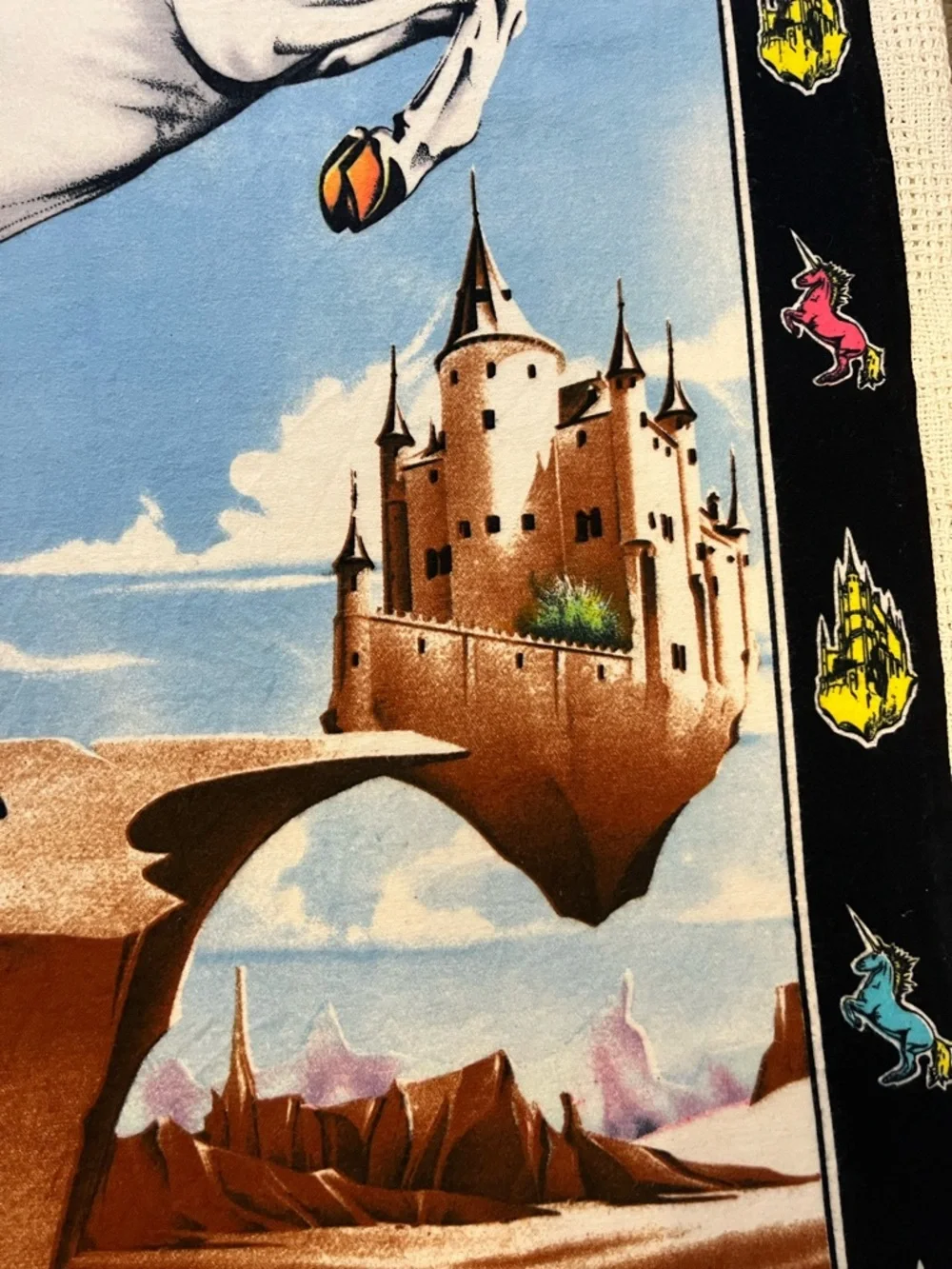 Unicorn Fantasy Tapestry Wall Hanging Y2K Dreamcore Cottagecore Decor